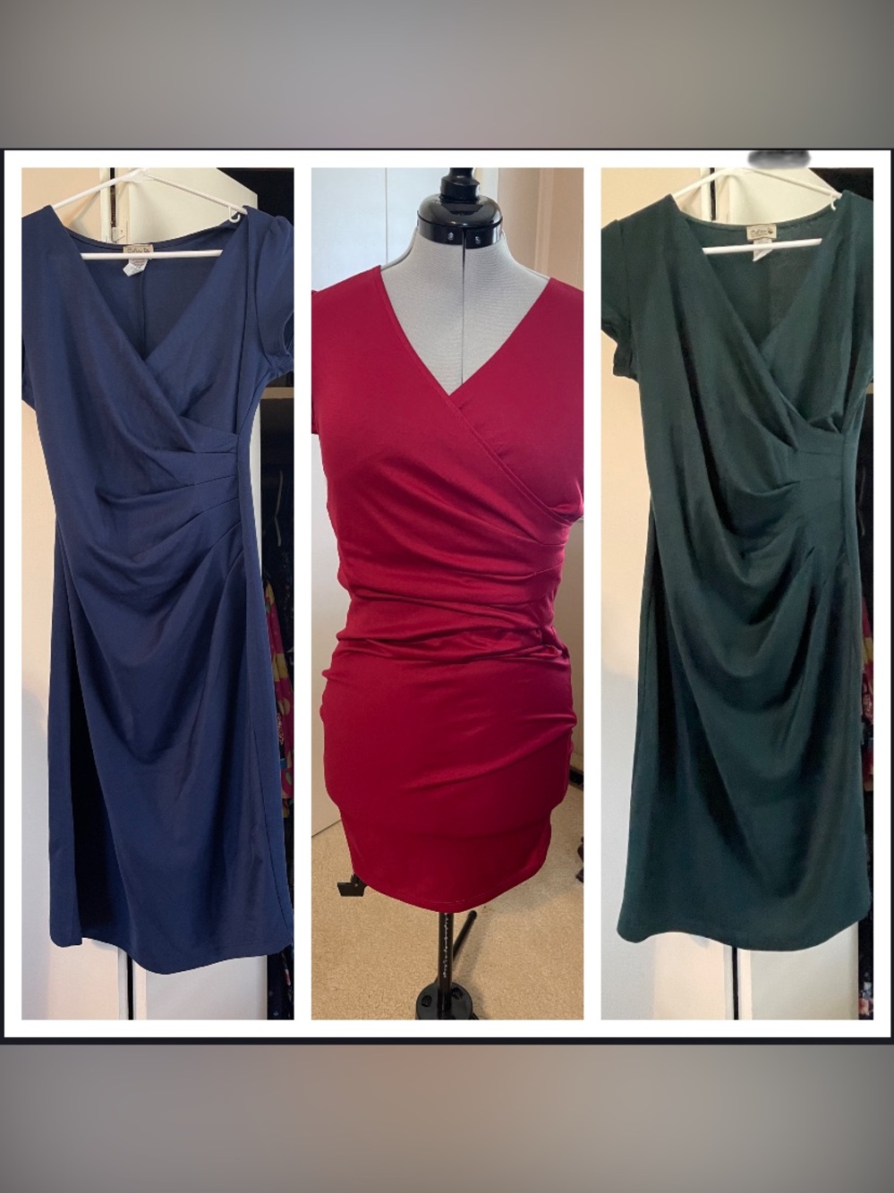 Set of 3 EUC Celine Brand (Bought through Modcloth) Wiggle Dresses. Size L